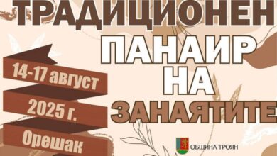 Панаир на занаятите в село Орешак от 14 до 17 август