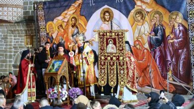 Нощна Великденска служба в Троянския ставропигиален манастир „Успение Богородично"