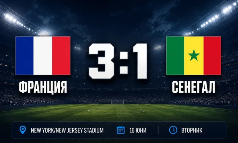 Франция - Сенегал 3:1: Мбапе вкара два гола в група I 1 Франция - Сенегал 3:1 на Мондиал 2026