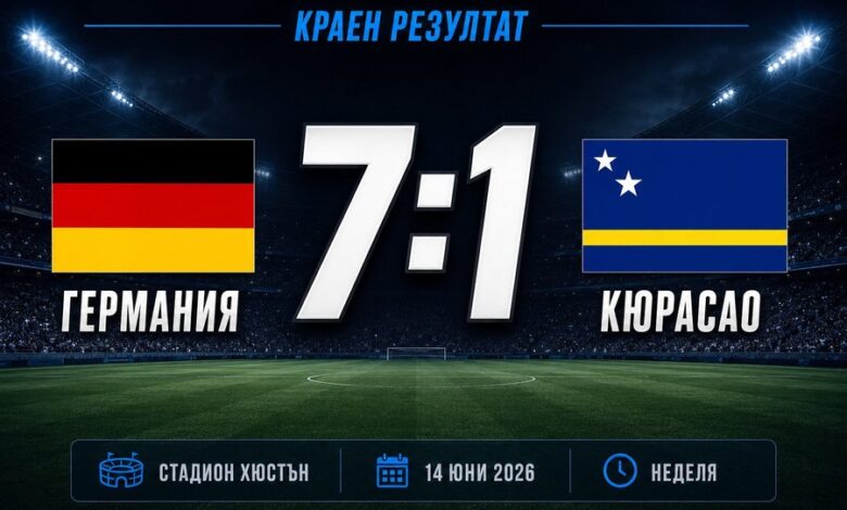 Германия победи Кюрасао със 7:1 в първия кръг на група E