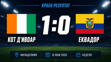 Кот д'Ивоар - Еквадор на Мондиал 2026 във Филаделфия