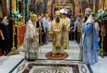Патриарх Даниил на литургията за икона Троеручица в Троянския манастир
